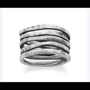 James Avery stacked hammer ring